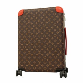 Louis Vuitton Monogram Horizon 55 Carry-on Bag M20200 Brown and Poppy Red for Men Women