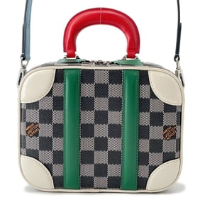 Louis Vuitton Damier Calfskin Valisette BB Handbag N40233, Men's Black, 2019 Autumn/Winter