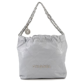 CHANEL 22 Matelasse Small Handbag in Shiny Calfskin Leather AS3260