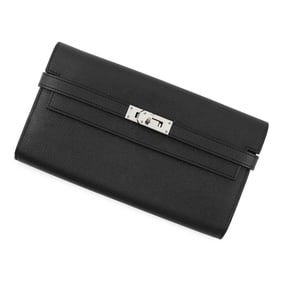 Hermes Hermès Kelly Wallet Long Black Epson X Stamp