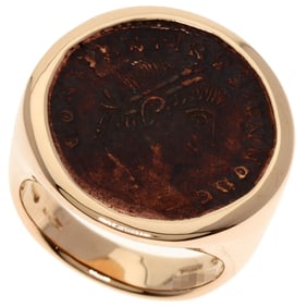 BVLGARI Motene Coin Ring in 18K Pink Gold for Women