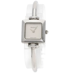Gucci 1900L Square Face Watch Stainless Steel/SS Women's GUCCI