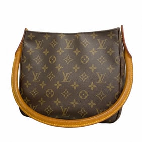 Louis Vuitton Monogram Looping MM Shoulder Bag M51146 Brown Women's