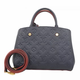 Louis Vuitton Monogram Empreinte Montaigne BB Handbag M42747 Marine Rouge 2-Way Bag for Women