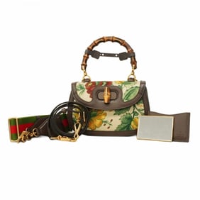 Gucci Bamboo 1947 Handbag 675797 Canvas Multicolor 2-Way Bag for Women