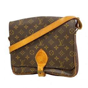 Louis Vuitton Monogram Cartouchiere GM Shoulder Bag M51252 Brown Women's