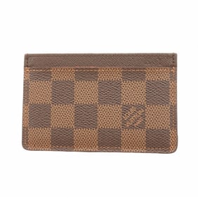Louis Vuitton Damier Porte Carte Sample Card Case N61722 Ebene for Men and Women