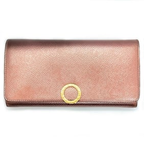 BVLGARI Clip Long Wallet Metallic Pink Leather 287068 NFC Tag