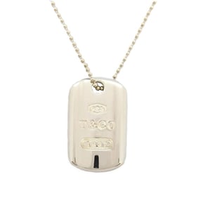 Tiffany & Co. 1837 Dog Tag Necklace SV925 22.9g Silver