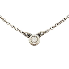 Tiffany & Co. By the Yard Necklace Diamond SV925 1.6g Silver