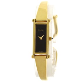 Gucci 1500L Square Face Watch GP/GP Women's GUCCI