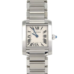 Cartier Tank Française SM W51008Q3 Stainless Steel Quartz Watch
