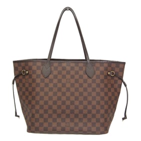 Louis Vuitton Damier Neverfull MM N51105 Women's Tote Bag Brown,Ebene