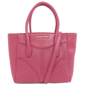 Miu Miu Miu Leather Handbag for Women MIUMIU