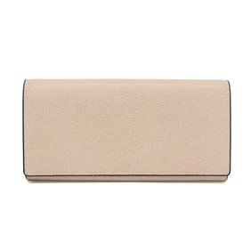 Valextra V9L18 Women's Leather Long Wallet (bi-fold) Light Pink