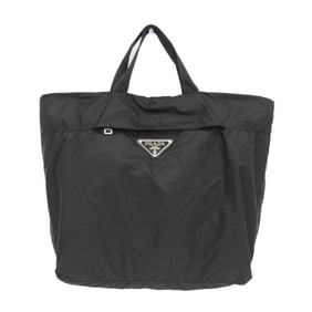 Prada Tessuto Shopping Bag 1ARA13 Women,Men Nylon Handbag Black