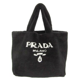 Prada MONTONE 1BF130 Women,Men Fur Tote Bag Black