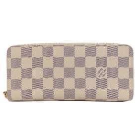Louis Vuitton N61264 Portefeuille Clemence Long Wallet in Damier Canvas for Women