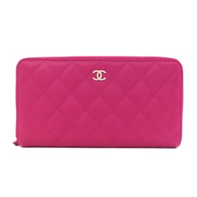 CHANEL Matelasse Coco Mark Long Wallet in Grained Calfskin for Women