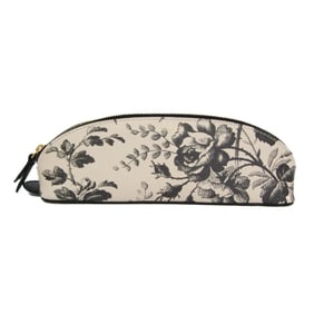 Gucci PVC Pen Case (Black,Light Beige) Herbarium 662130