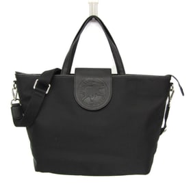 Hunting World AT EASE TRADITION Women's Nylon,Leather Shoulder Bag,Tote Bag Black
