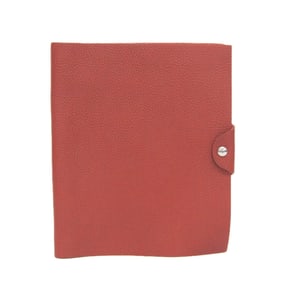 Hermes Ulysse Bible Size Planner Cover Red Brown MM