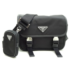 Prada Women's Shoulder Bag 2VD034 Re-Nylon Black