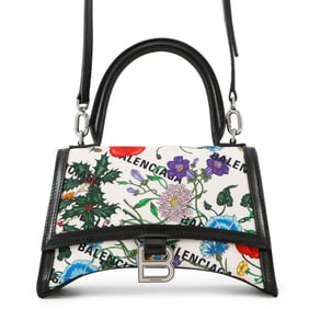 Gucci handbag, Balenciaga collaboration, Hacker Project Flora Hourglass small 681697