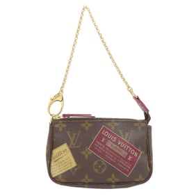 Louis Vuitton M63798 Mini Pochette Accessoires Label Collection Pouch Monogram Canvas Women's LOUIS