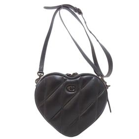 Coach CE726 Heart Shoulder Bag Leather Women's COACH