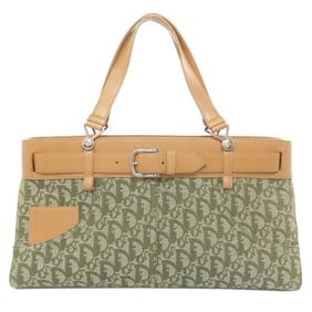 Christian Dior Trotter Pattern Canvas Handbag for Women CHRISTIAN DIOR