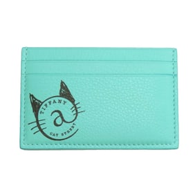 Tiffany & Co. Cat Street Card Case in Calfskin Leather for Women.