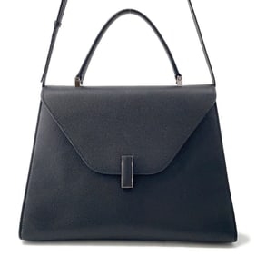 Valextra Iside Large Handbag, 2-way, Black