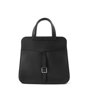 Hermes Hermès Arzan 25 Handbag, Black, Taurillon Clemence Leather, Double Stamp, 2-Way Shoulder