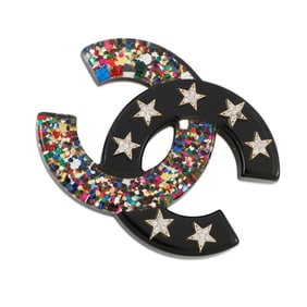 CHANEL Brooch Coco Mark Star Rhinestone 17C