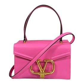 Valentino Leather Shoulder Bag XW2B0K29ZXL Pink Women's VALENTINO 2-Way