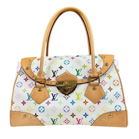 Louis Vuitton Beverly GM Monogram Multicolore Handbag, M40201, White, Women's, LOUIS VUITTON