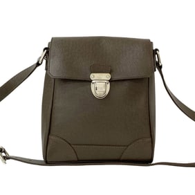 LOUIS VUITTON Luca Taiga Leather Shoulder Bag/Pochette/Sacoche in Dark Brown, Size 40-8
