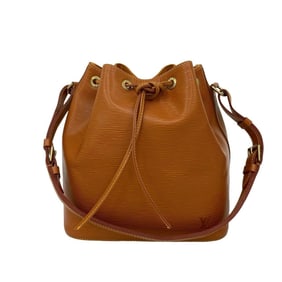 Nearly unused Louis Vuitton Petit Noe Epi Leather Drawstring Semi-Shoulder Bag Tote Brown 36357