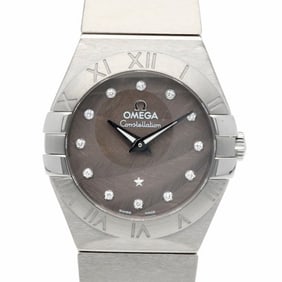 Omega Constellation Watch, Stainless Steel, 12310276056001, Quartz, Women's, OMEGA, 12P Diamond