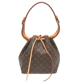 Louis Vuitton Petit Noe Women's Shoulder Bag M42226 Monogram Brown