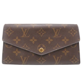Louis Vuitton Portefeuille Sarah Long Wallet with Initials "K.F." Women's and Men's, M62234,
