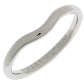 Tiffany Elsa Peretti Curved Band Ring for Men and Women, Pt950 Platinum, Size 14.5