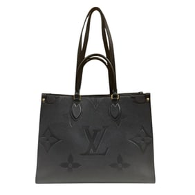 Louis Vuitton On the Go MM Monogram Empreinte Shoulder Bag, M45595, Black, Women's, LOUIS VUITTON,