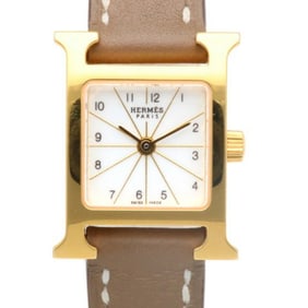 Hermès H Watch Mini Wristwatch GP HH1.101 Quartz Women's HERMES