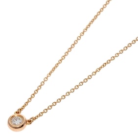 Tiffany & Co. By the Yard 18K Pink Gold Diamond Necklace for Women.