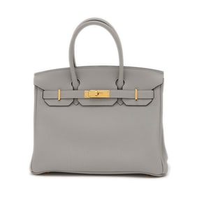 Hermes Hermès Birkin 30 Handbag, Togo Grimette, Gold Hardware, Double Stamp