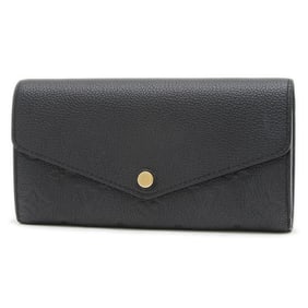 Louis Vuitton Monogram Empreinte Portefeuille Sarah Long Wallet Noir M61182