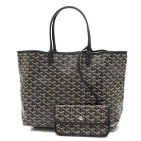 Goyard Saint Louis PM Tote Bag in Goyardine Canvas, Black AMALOUISPM