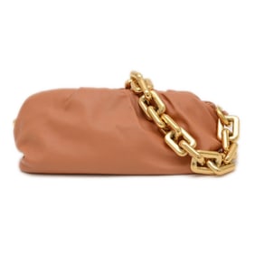 Bottega Veneta The Chain Pouch One-Shoulder Shoulder Bag in Brown Calfskin, 620230VCP40